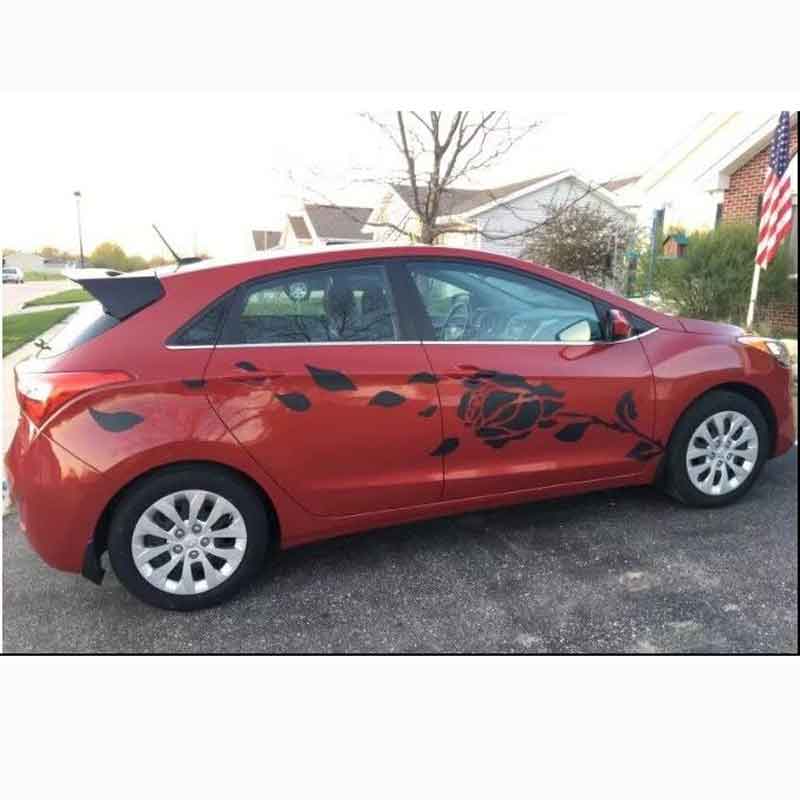Rose Totem Racing Body Stickers Car Personalized Modification Decals