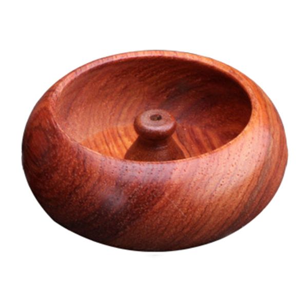 SuperDeal Burma&#039;s Pear Rosewood Incenso Burner For Incense Sticks Censer With Wooden Stand Porta Desk Encens Holder Decoration