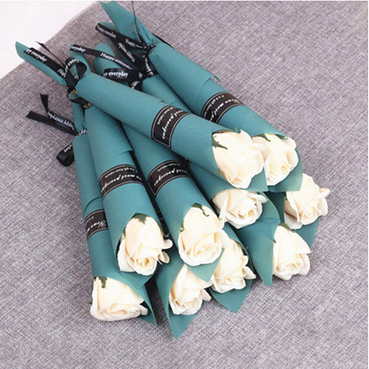 Wholesale Bath Body Rose Flower Soaps Perfect As Wedding Favors Birthday Gifts or Decoration 6 Colors Flower Soap Rose