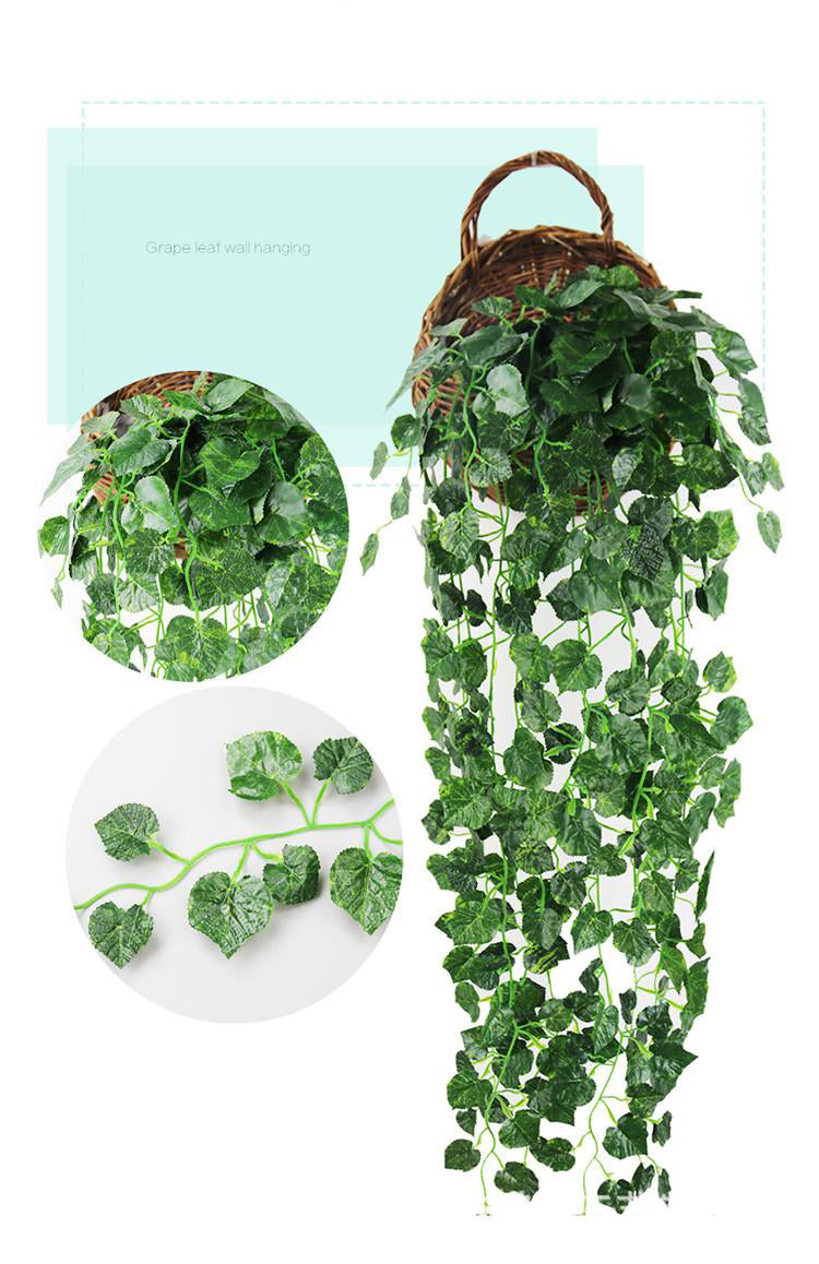 90cm Hanging Vine Leaves Artificial Greenery Artificial Plants Leaves Garland Home Garden Wedding Decorations Wall Decor AVL01-04