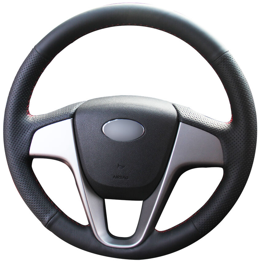Brand New Black Artificial Leather Car Steering Wheel Cover for Hyundai Verna