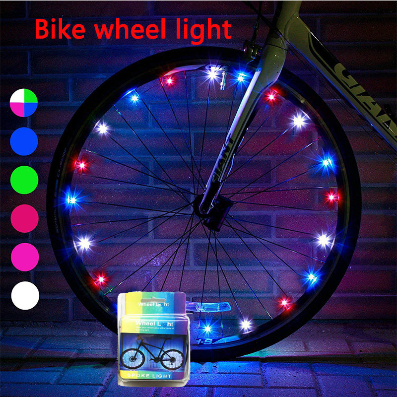 LED Bike Wheel Lights Cycling Spoke Wheel Lamp Waterproof Bright Bicycle Tire Strip Lights Cool Kids Boys Girls Bycicle Accessories,