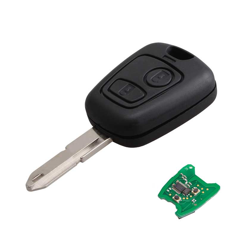433MHZ 2Buttons NE73 Blade Remote Key Fob For PEUGEOT 206 With PCF7961 Transponder Chip