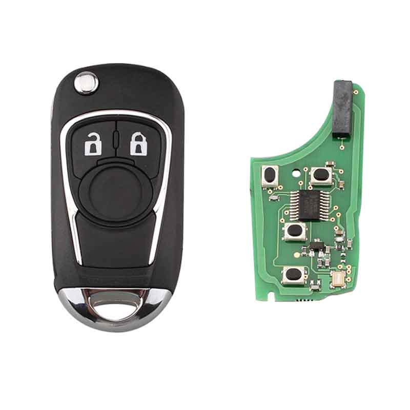 Buttons 433MHz ID46 Chip Modified Flip Folding Remote Key for Chevrolet Cruze 2010-2015 HU100 Blade