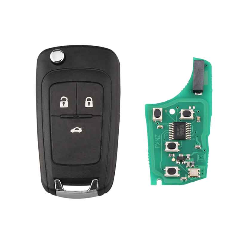 3Buttons 433MHZ Remote Key For Chevrolet CAMARO CRUZE EQUINOX MALIBU SONIC 2010-2014 ID46 chip z Control Alarm Fob