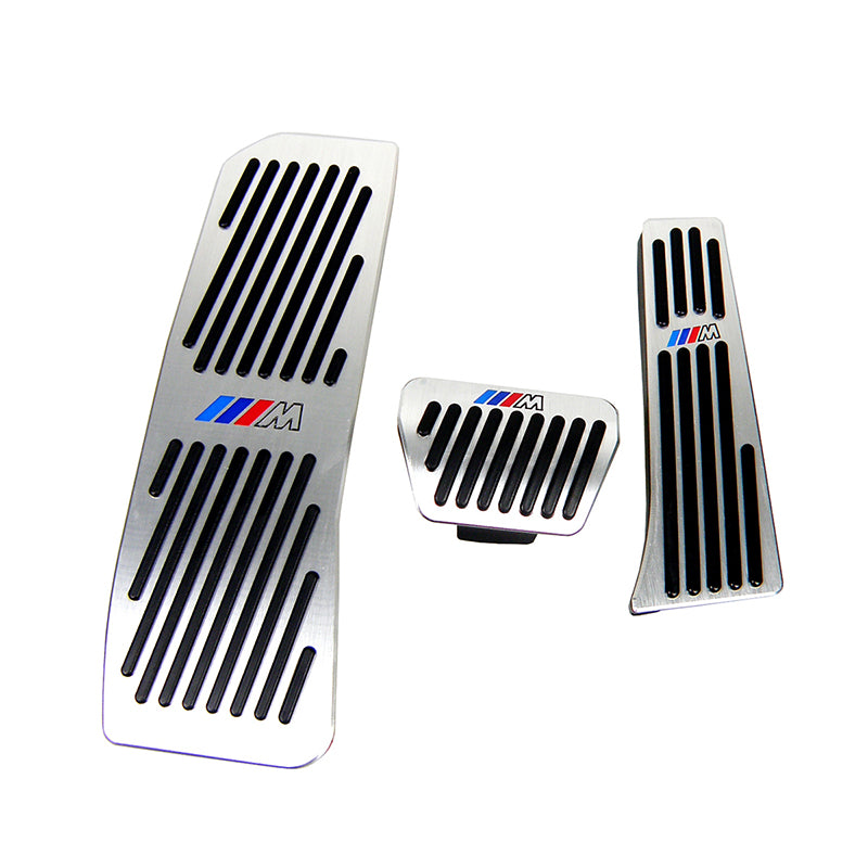 No Drill Gas Brake Footrest Pedal Plate Pad For BMW New 5 series (2018---) Aluminum alloy gas brake pedal