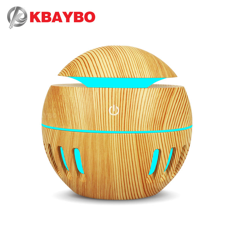 130ml USB Aroma Diffuser Ultrasonic Cool Mist Humidifier Air Purifier with 7 Color LED Change Night light for Office or Home