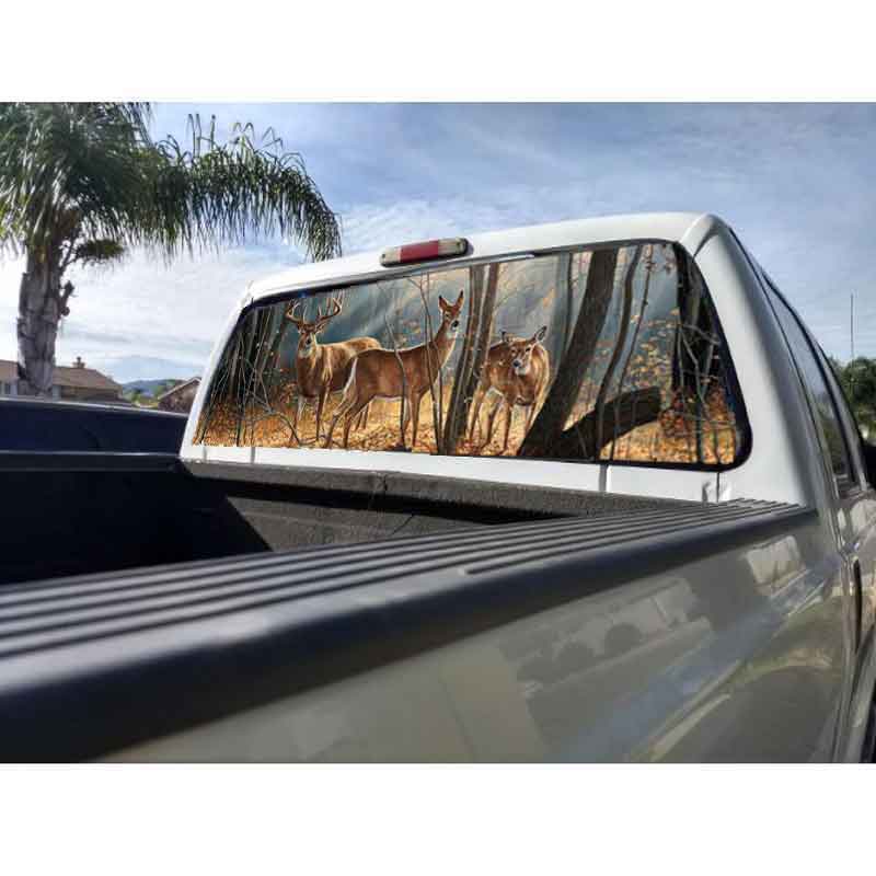 DEER FAMILY Window Graphic Tint Decal Sticker Truck for Car