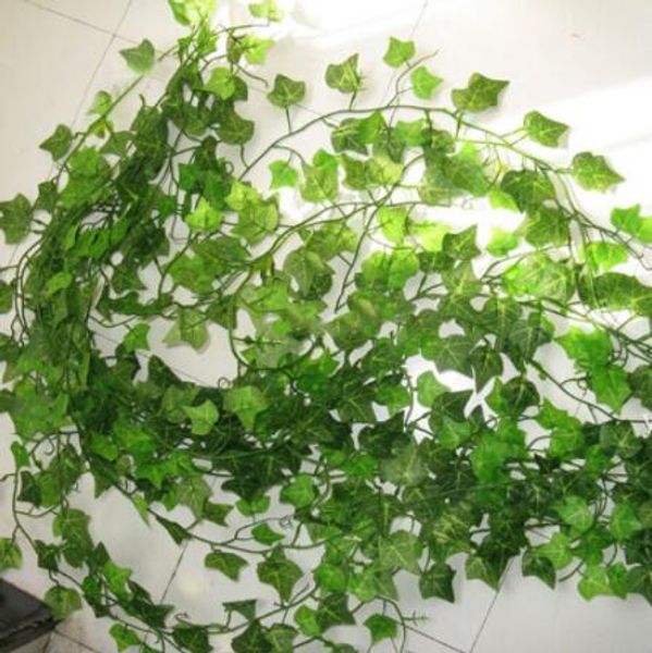 2.1M Artificial Ivy green Leaf Garland Plants Vine Fake Foliage Flowers Home Decor Plastic Artificial Flower Rattan string GB511