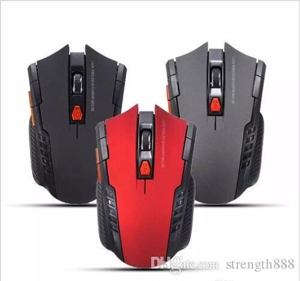 New 2.4 Ghz Mini Portable Wireless Optical Mouse 2000 DPI USB Adjustable Game Professional Gaming Mouse Mice for PC Laptop