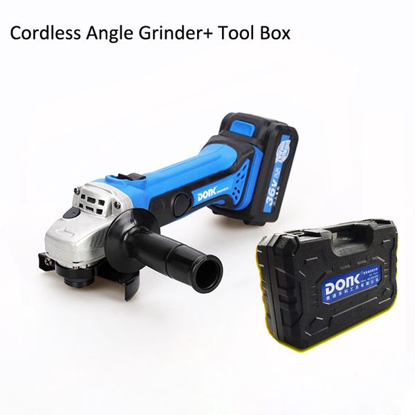 380W 36V Lithium battery Charging Cordless Electric Angle Grinder Machine 8500r-min 100mm- 4&#039;&#039; Power Tools Cutting and Polishing M