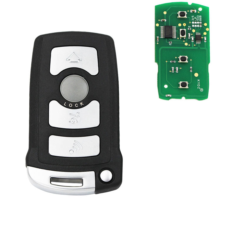 Button Smart Remote Key Fob With ID7944 Chip 315LP -315MHZ -433MHZ - 868MHZ for CAS1 7 Series 730-740(E65-E66)