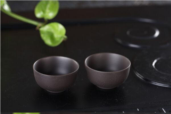 Raw ore 6 Pcs Purple Clay Cup Set Ceramic Teacups 40ml Chinese Kung Fu Teacup Top Quality Porcelain