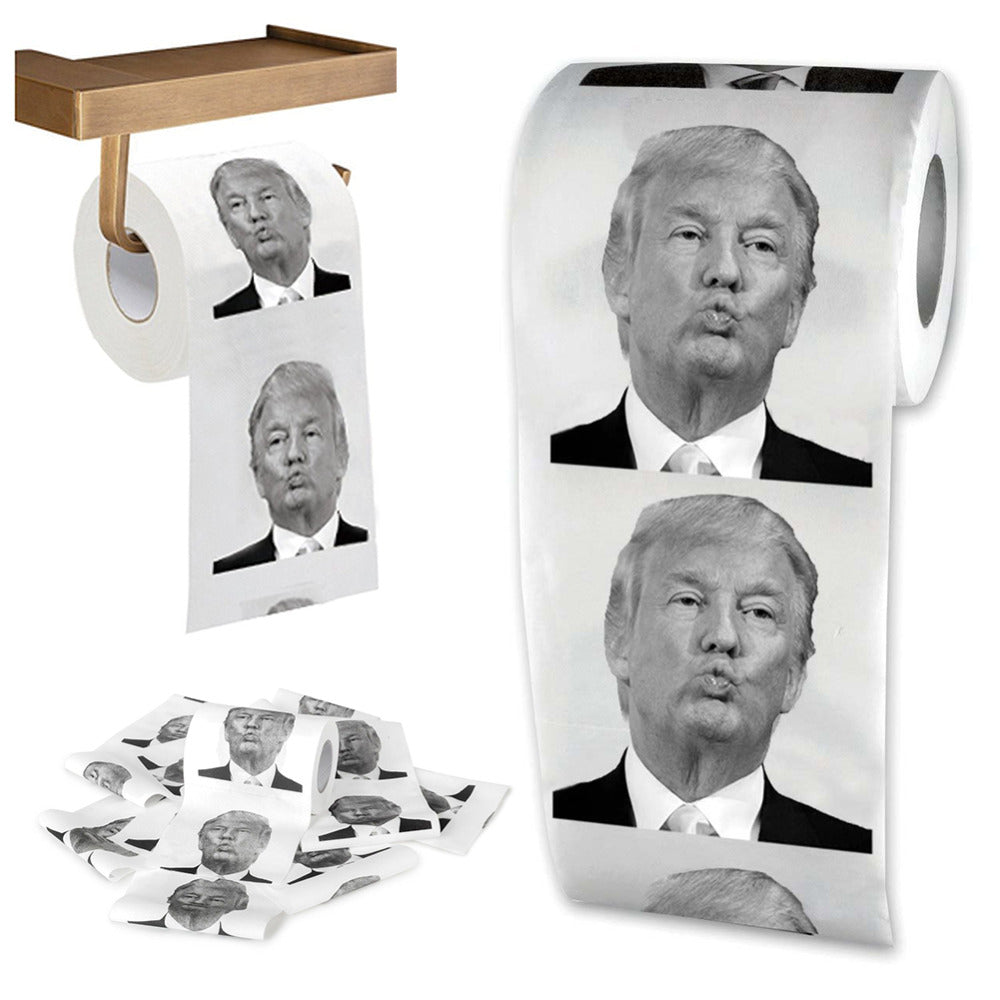 Tissue Boxes & Napkins New Funny Toilet Paper Hillary Clinton Humour Roll Novelty Kiss Gift Prank Joke