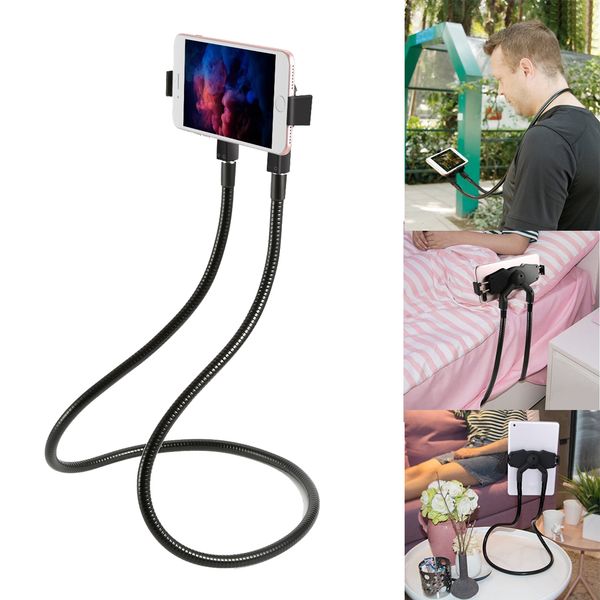 Lazy Neck Phone Holder Hanging Stand for iPhone Universal Cell Phone Desk Mount Bracket for Samsung Xiaomi Gooseneck Flexible Phone Holder