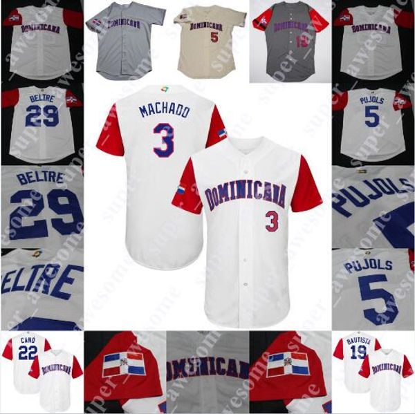Baseball Jerseys Dominican Baseball Jersey Gary Sanchez Johnny Cueto Hanley Ramirez Felipe Alou Marcell Ozuna Julio Franco Tony Pena Luis Se