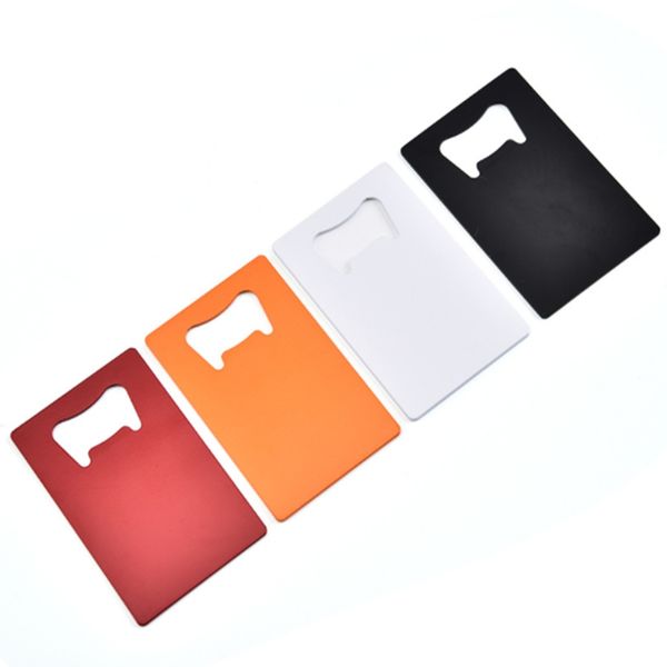 more colors Creative card stainless steel bottle opener personality credit card size beer soda opener Kitchen and hotel tools