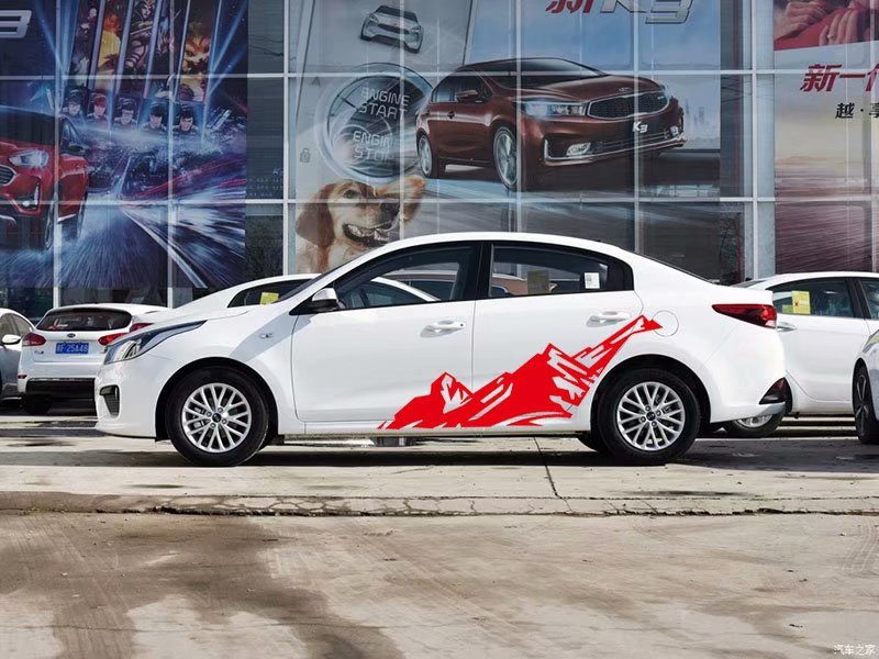 2PCS Snow Mount Car Vinyl Decals For JEEP SUV Body Stickers Cover