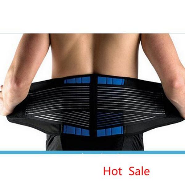 Wholesale-1pc High Quality Neoprene Double Pull Lumbar Spinal Braces Back Support Belt Lower Back Self-heating Belt