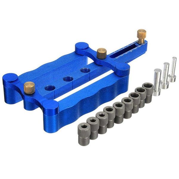 Freeshipping Dowelling Jig Starfall Self Centering Dowelling Jig for Corner T-butt and edge Connections 6-8-10mm Drill Set