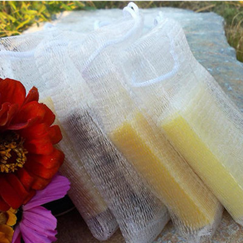 Wholesale-10pcs-lot Soap blister mesh double-layer soap net Foaming Net easy bubble mesh bag