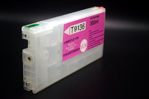 11pcs-set T9131-9 T613A T913B Refillable Ink Cartridge with Chips for Epson SureColor P5000 printer,300ml-PC