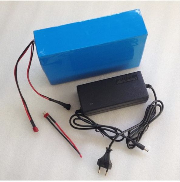 48V 2000W 1500W Electric Bike Kit 13S10P 18650 Li Ion 48V 30Ah Lithium Battery Pack 50A BMS with 5A Charger For Golf Trike