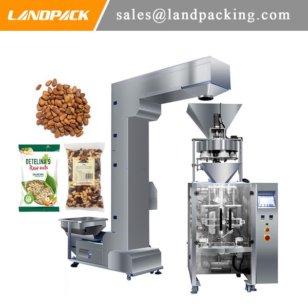 Fruit Vertical Form Fill Seal Packing Machine Pine Nuts Pouch Packaging Equipment Price