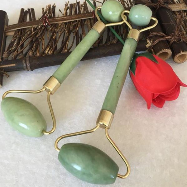 Free Shipping ePacket Portable Pratical Jade Facial Massage Roller Anti Wrinkle Healthy Face Body Head Foot Nature Beauty Tools