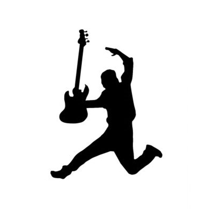 1PC Car Styling Rock Music Guitar Vinyl Fashion Sticker Decal