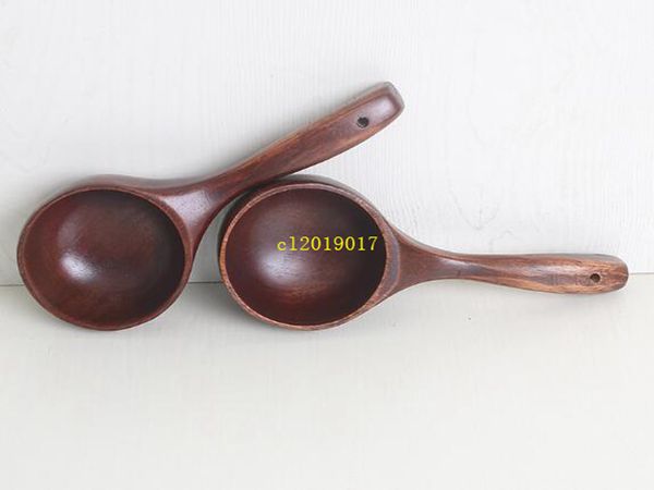 Korean Creative Wood Long Handle Large Spoon Kitchen Rice Spoon with Household Stirring Spoon