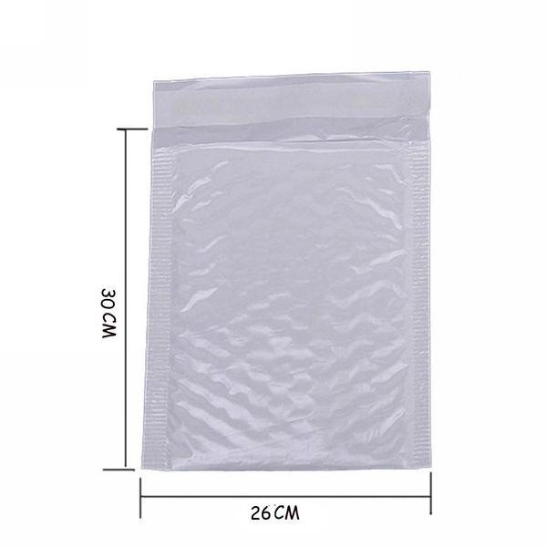 Wholesale- 4X Kawaii Waterproof White Pearl Film Bubbel 26*30 Envelope Bulle Bag Mailer Padded Shipping Envelopes With Bubble Mailing Bags