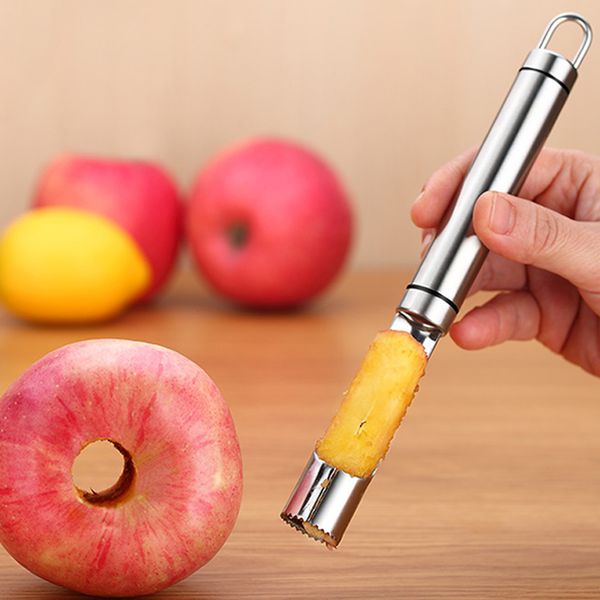 Apple Corer Stainless Steel Fruit Core Remover Apple Pear Corer Fruit Seed Pitter Fruit Tools Removing Cores Kitchen Gadgets