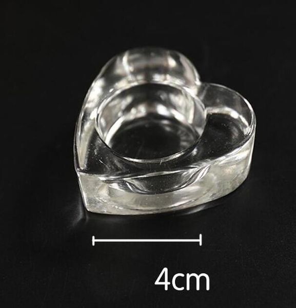 50pcs Romantic Portable Heart Flower Star Classic Glass Candle Holder Wedding Transparent Tealight Candle Holder Party Decor