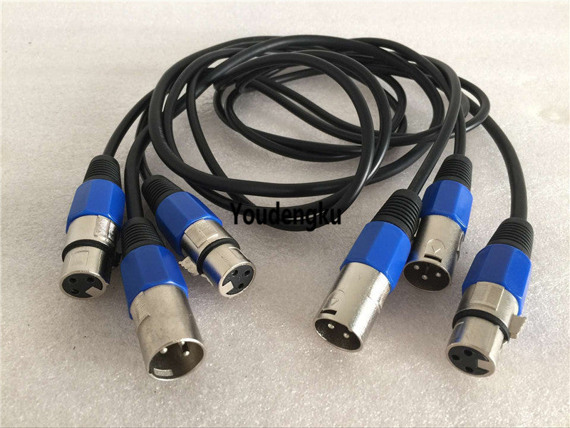 10pieces 1m long pin xlr male to female non waterproof cable for moving head light led par light led wall washer light ect