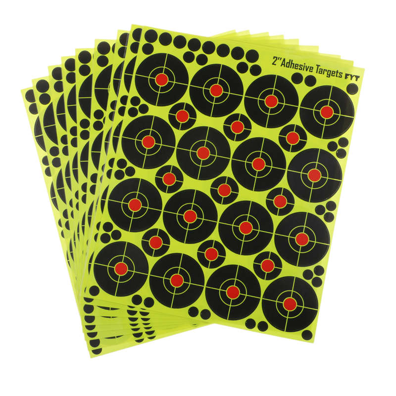 Fluorescent color splash target paper shooting target sticker paper sticker self-adhesive paper custom bullseye wallpaper wholesale
