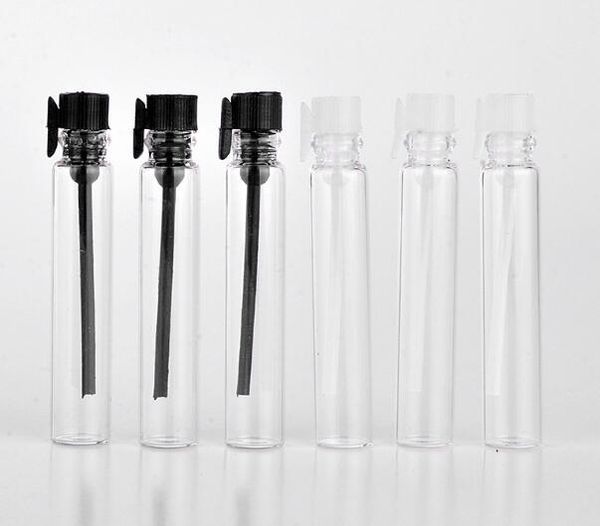 Factory Price 1000pcs-lot 1ML 2ML Mini Glass Perfume Vials , Sample Perfume Bottles For Essential Oils Parfume
