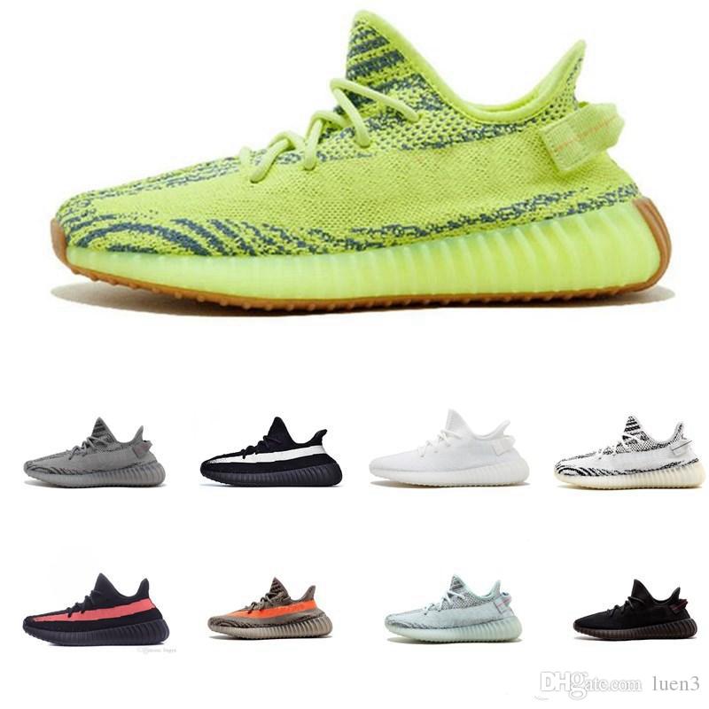 lop 2019 New V2 Static Clay Sesame True Form Hyperspace Men Women Running Shoes Kanye West Beluga 2.0 Orange Bred sports Sneakers size 7-13