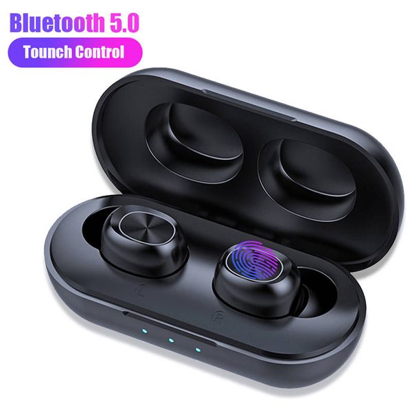 TWS 5.0 Earphones B5 Wireless Bluetooth Headphone Waterproof 6D Stereo Sports Headset Touch Control Earbuds 300mAh Charging Case With Mic