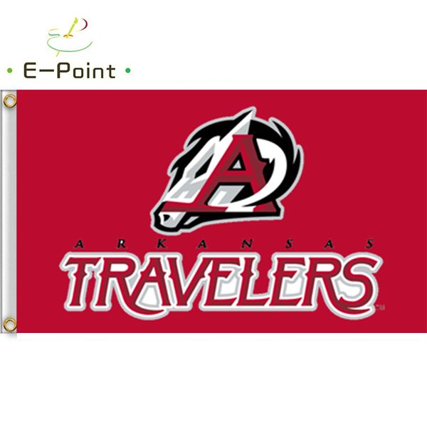 MiLB Arkansas Travelers Flag 3*5ft (90cm*150cm) Polyester Banner decoration flying home & garden Festive gifts