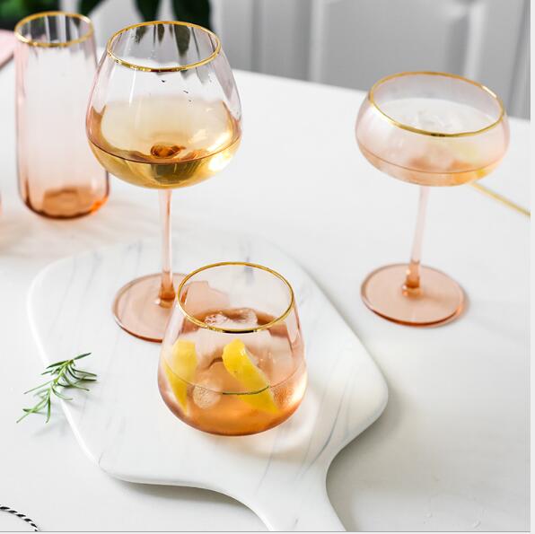 Creative cup champagne Phnom Penh glass, red wine glasses daily water glass, foreign wine glass cup high foot juice glass