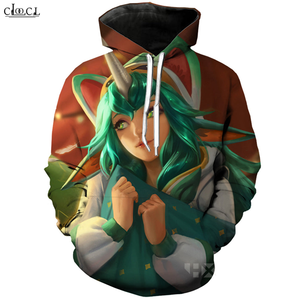 Fashion Game League of Legends Hoodie Men Women 3D Printed Hero Skin Pajama Guardians Ice King Twitch Hooded Coat Casual Pullovers