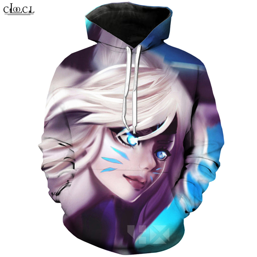 2020 Fashion Game League of Legends Hoodie Men Women 3D Printed Hero Skin Ahri Hooded Coat Casual Harajuku Pullovers