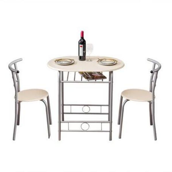 Fashion Free shipping Wholesales PVC Breakfast Table-One Table and Two Chairs- Natural Color