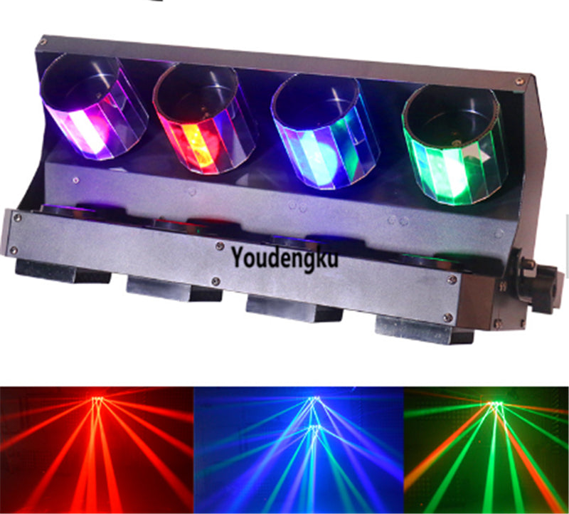 4 heads led rgbw laser roller scanner disco light 4x10W RGBW 4 in1 full color LED scanner light for dj party