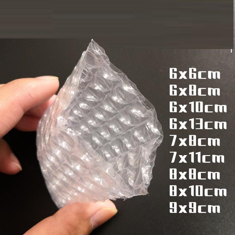100PCS 6x6cm New Material Small Double Bubble Bag Thick Shockproof Bubble Bag