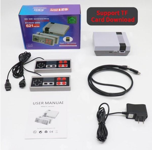 Wholesale HDMI TV Video Handheld Game Console Portable Game Players Can store 621 Nes Games with retail box dhl YX-621-A