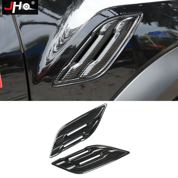 ABS Carbon Grain Fender Air Vent Outlet Cover Trim for Ford F150 Raptor 2017-19