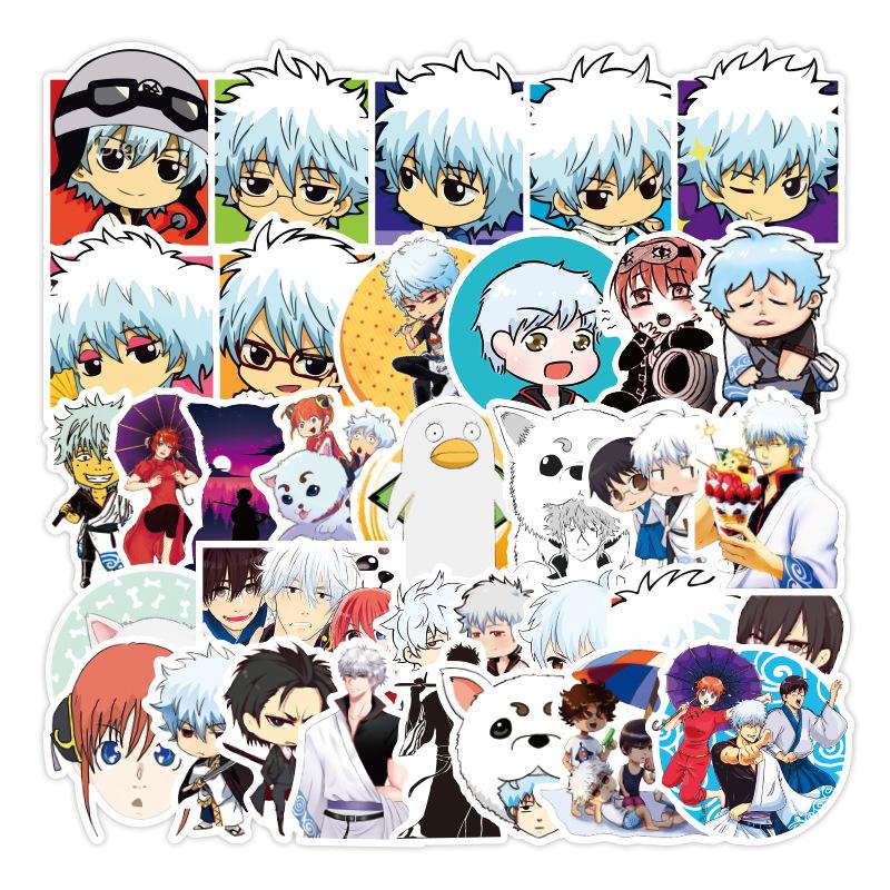 50 PCS Japanese Anime Stickers Waterproof Removable Notebook Scooter Water Cup Stickers