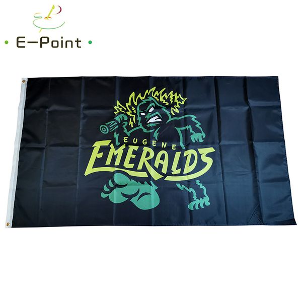 MiLB Eugene Emeralds Flag 3*5ft (90cm*150cm) Polyester Banner decoration flying home & garden Festive gifts